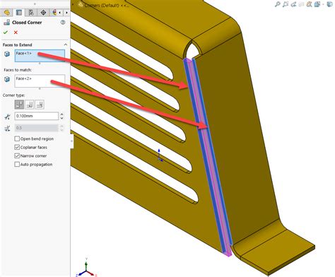 solidworks sheet metal box overlap|solidworks sheet metal corners.